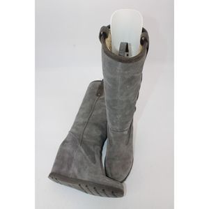 UGG gray suede 1008718 Soleil tall wedge boot winter shearling Size 6